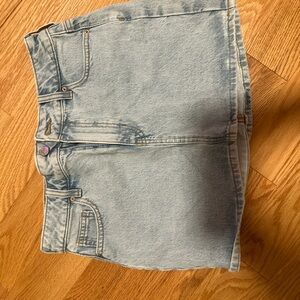 PacSun Light Blue Denim Mini Skirt